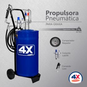 Propulsora pneumática para graxa 4X // Indústria automotiva